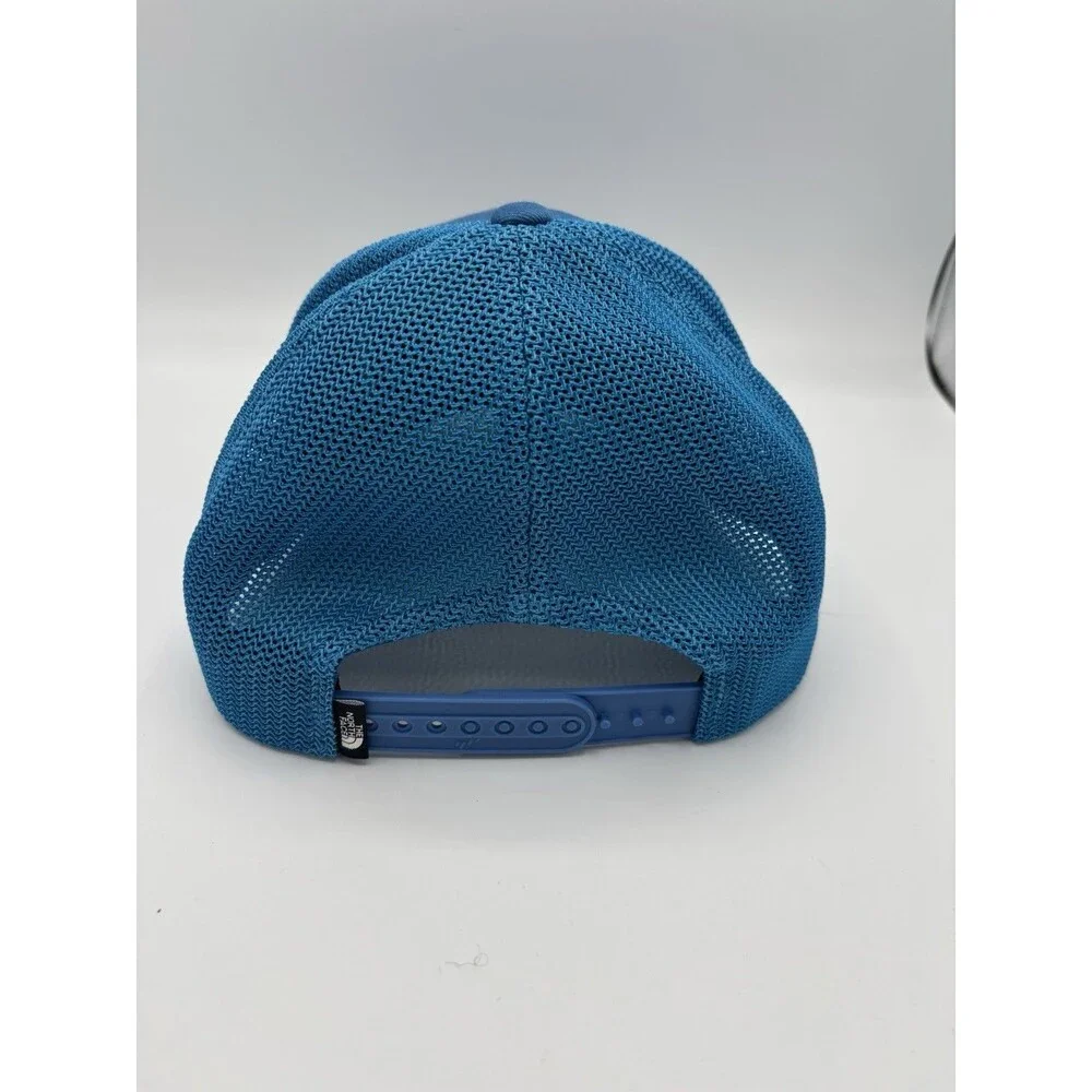 The North Face Flex Fit Snap Back Trucker Hat Keep it Patched Blue